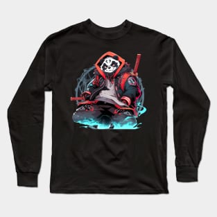 samurai panda Long Sleeve T-Shirt